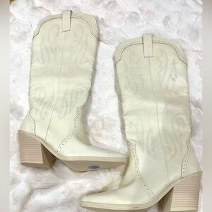 White Heeled Boots